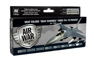 Vallejo 71156 : Peintures grises de l&amp;#39;USAF des années 70 à nos jours