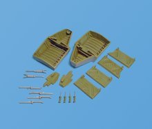 Baie de train d'atterrissage du F4U-1A Corsair Aires 2024, échelle 1/32, Trumpeter