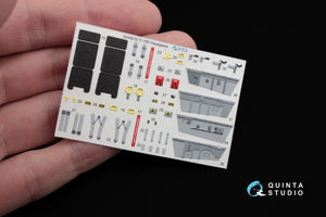 Intérieur imprimé en 3D et coloré sur papier décalcomanie Quinta Studio QD48032 F-16D (pour maquette Hasegawa) 1/48 – image 4