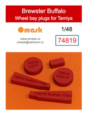 Omask 74819 Bouchons de passage de roue Brewster Buffalo (pour Tamiya) 1/48