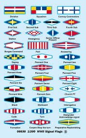 Trumpeter 06630 Drapeaux de signalisation de la Seconde Guerre mondiale (1/200)  – Bild 3