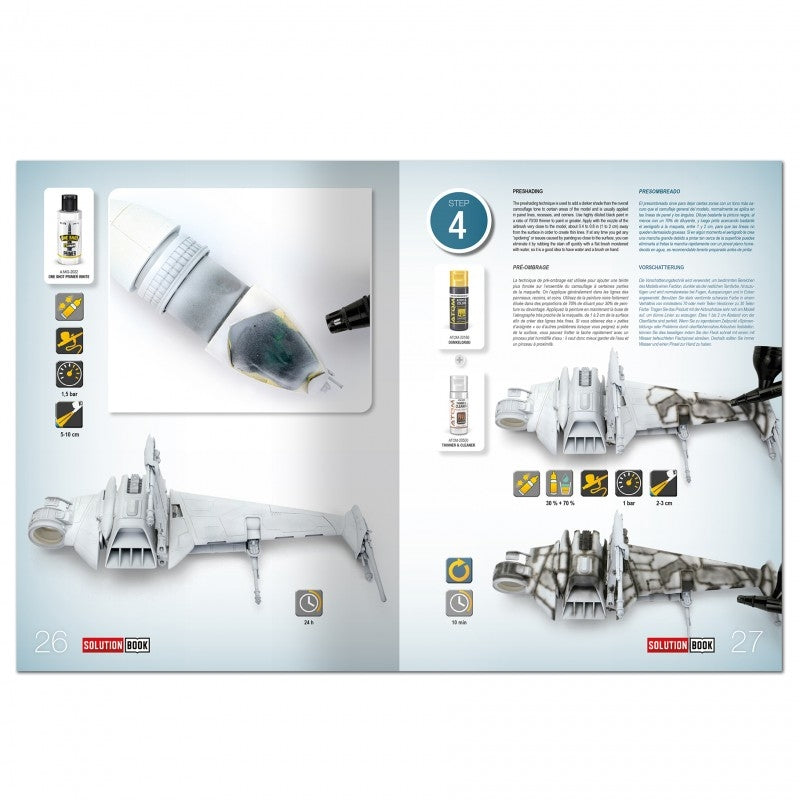 Ammo of Mig 6533 SOLUTION BOOK 28 - How to Paint Rebel Galactic Starships (Multilingual Book) – zdjęcie 9
