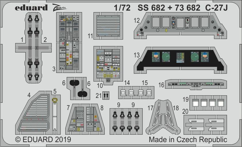 Eduard 73682 C-27J 1/72 ITALERI  – imagen 2