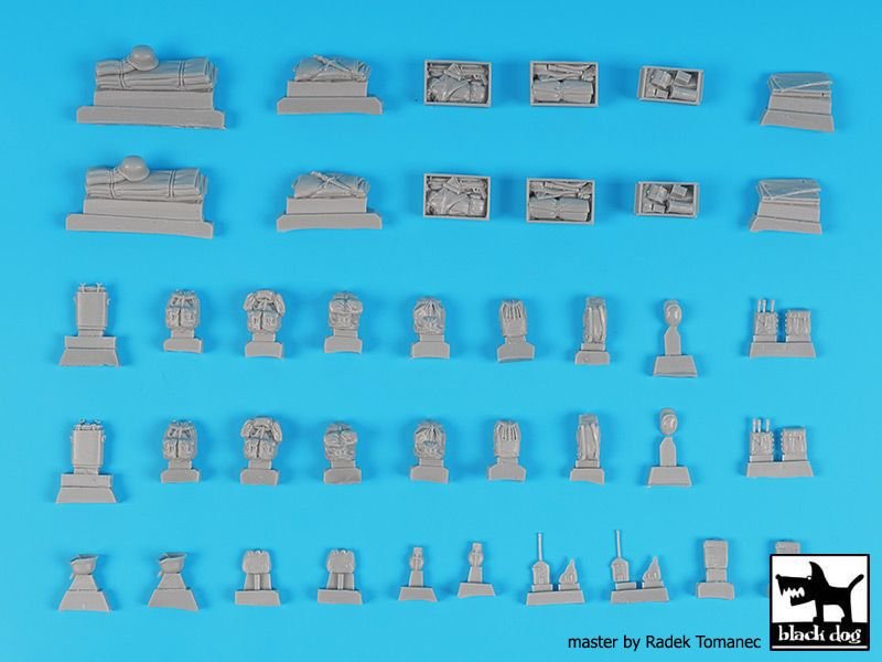 Ensemble d&amp;#39;accessoires d&amp;#39;équipement allemand de la Seconde Guerre mondiale Black Dog T35232, échelle 1/35 – image 3