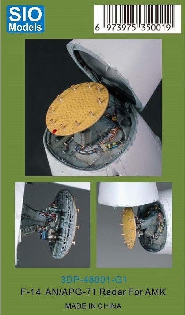 Maquette SIO 3DP-48001-G1 F-14 AN/APG-71 Radar 1/48
