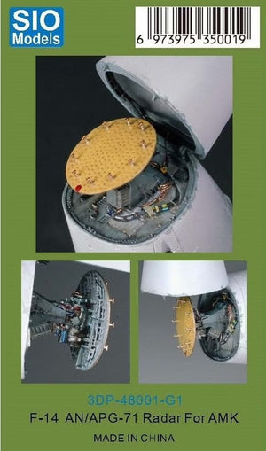 Maquette SIO 3DP-48001-G1 F-14 AN/APG-71 Radar 1/48