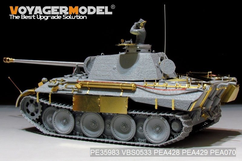 Maquette Voyager PE35983 Char Panther D allemand de la Seconde Guerre mondiale, version tardive de base, pour TAKOM 2104, échelle 1/35 – immagine 6