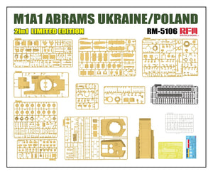 Maquette Rye Field Model 5106 M1A1 Abrams Ukraine/Pologne - Édition limitée 2 en 1 au 1/35  – image 4