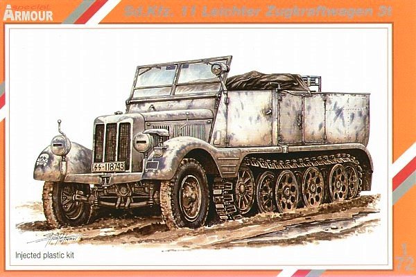Armure spéciale 72002 SdKfz 11 Leichter Zugkraftwagen 3t (1/72)