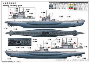Trumpeter 05912 DKM Type VII-C U-Boot 1/144 – Bild 6