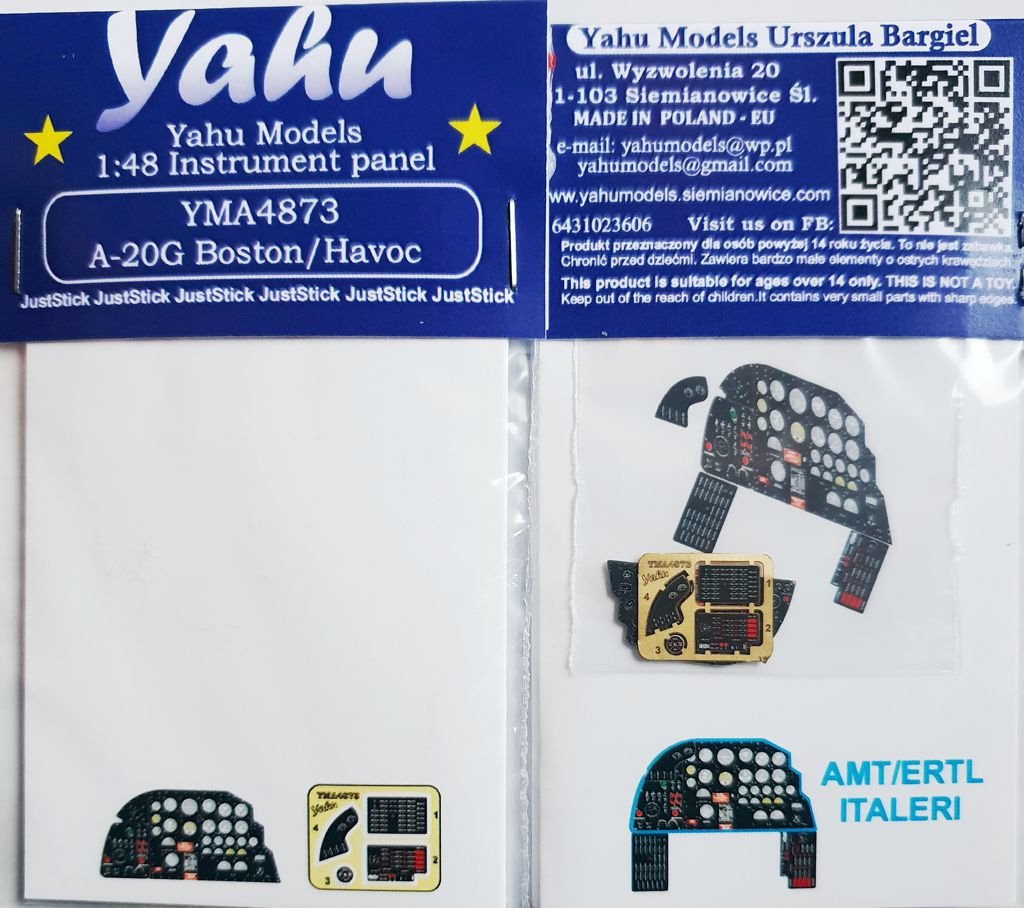 Yahu YMA4873 A-20G/H Boston pour Italeri
