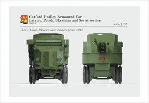 Copper State Models 35015 Voiture blindée Garford-Putilov, service letton, polonais, ukrainien, soviétique, échelle 1/35 – image 8