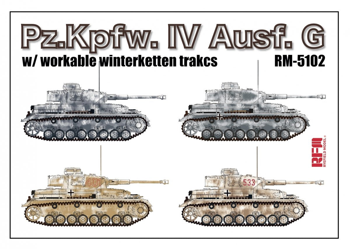 Rye Field Modèle 5102 Pz.Kpfw.IV Ausf.G avec Winterketten 1/35 – Bild 3