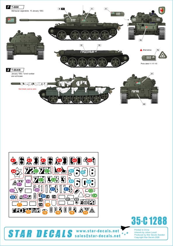 Star Decals 35-C1288 Guerre du Caucase 2 1/35 – immagine 2