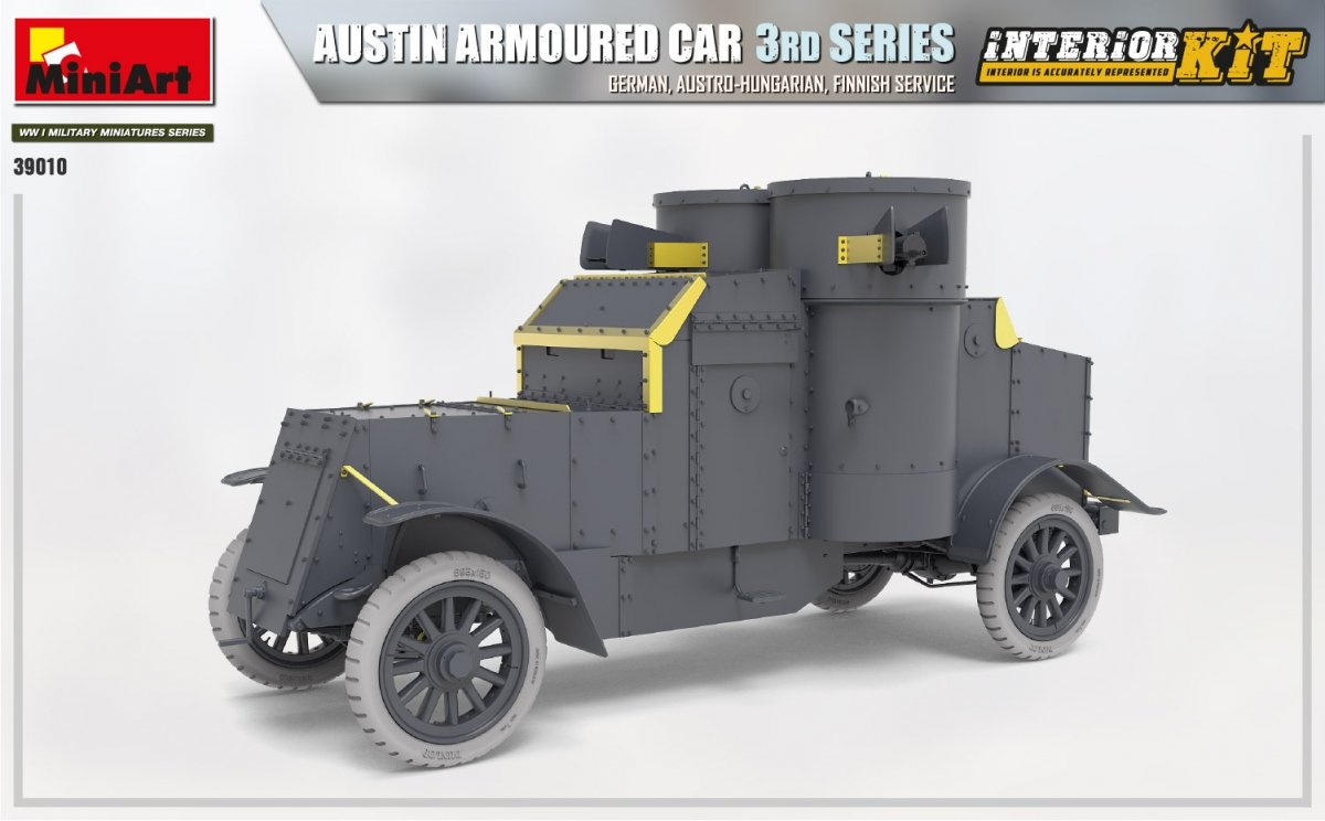 Miniart 39010 AUSTIN BLINDÉ 3E SÉRIE : SERVICE ALLEMAND, AUSTRO-HONGROIS, FINLANDAIS. KIT D&amp;#39;INTÉRIEUR 1/35 – Bild 9