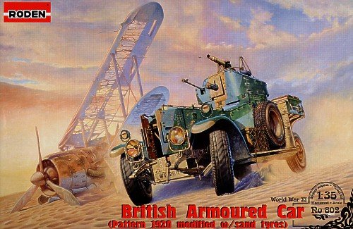 Roden 802 Voiture blindée britannique Rolls-Royce Pattern 1920 avec pneus sable (1/35)