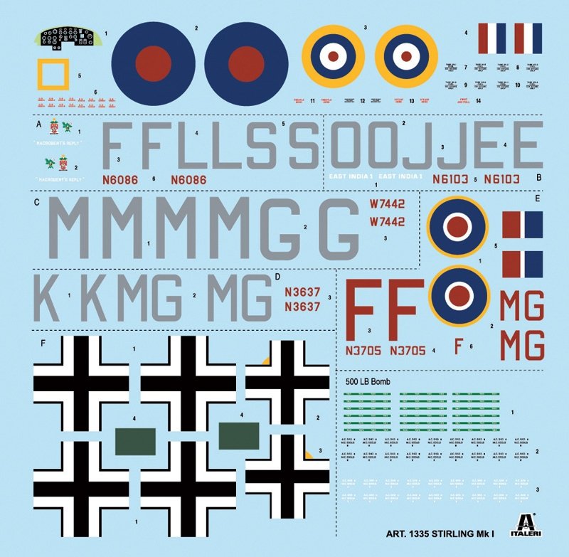 Italeri 1335 STIRLING Mk.I 1/72 – immagine 3
