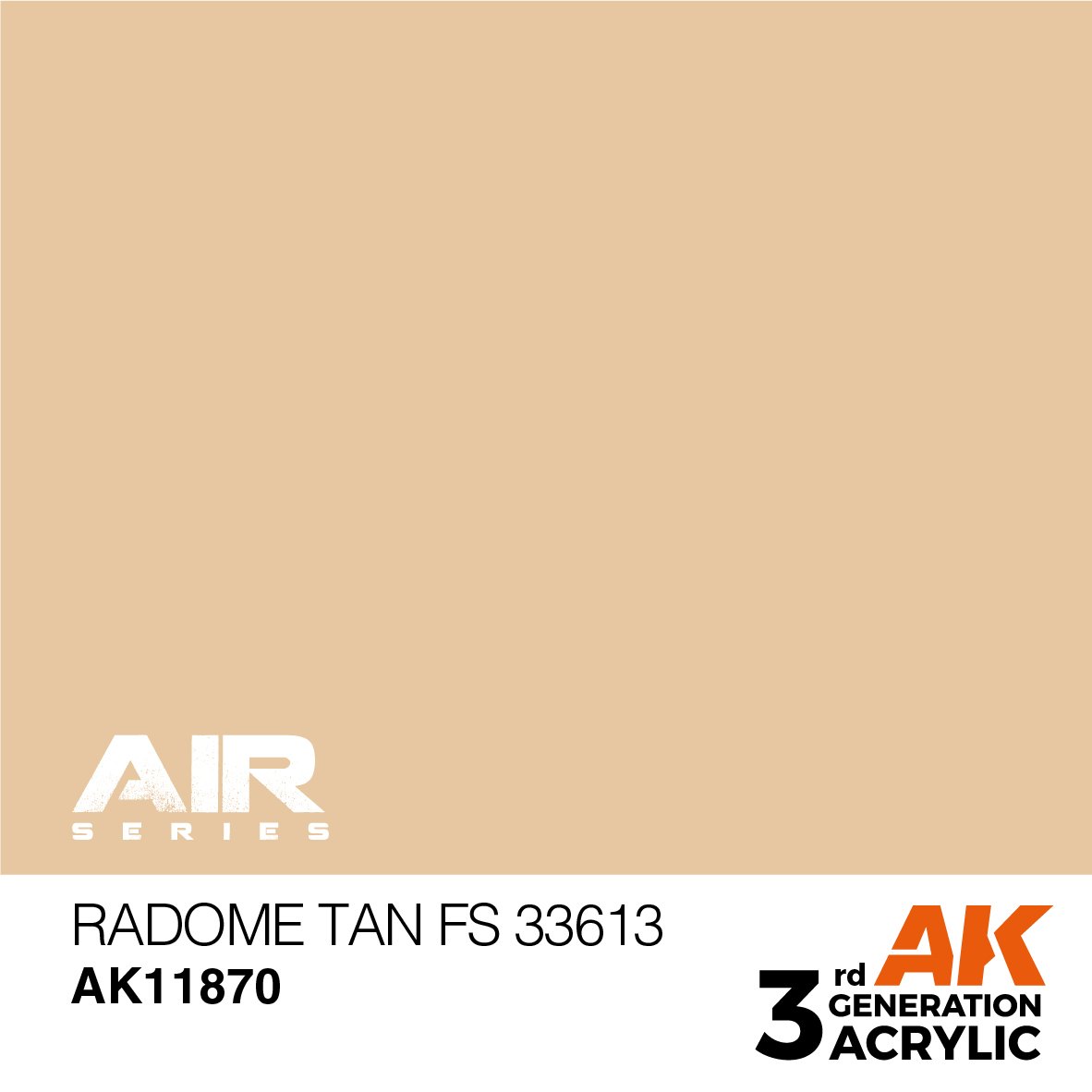 AK Interactive AK11870 RADÔME TAN FS 33613 – AIR 17 ml