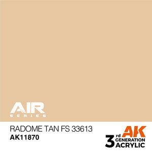 AK Interactive AK11870 RADÔME TAN FS 33613 – AIR 17 ml
