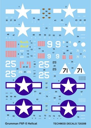 Techmod 72020 - Grumman F6F-5 Hellcat 1/72