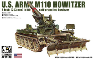 AFV Club 35110 Obusier M110 de l&amp;#39;armée américaine, canon de 8 pouces (203 mm), échelle 1/35