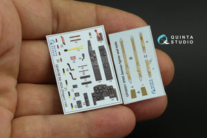 Intérieur imprimé en 3D et coloré sur papier décalcomanie Quinta Studio QD48186 Me 262A (pour Dragon) 1/48 – image 10