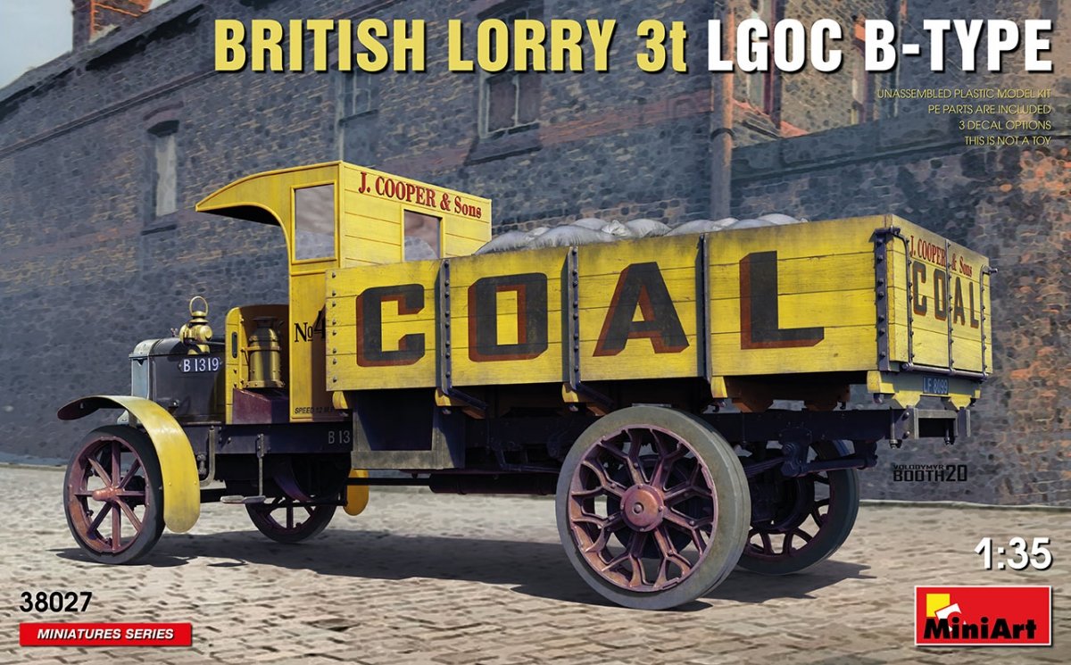 MiniArt 38027 CAMION BRITANNIQUE 3T LGOC B-TYPE 1/35