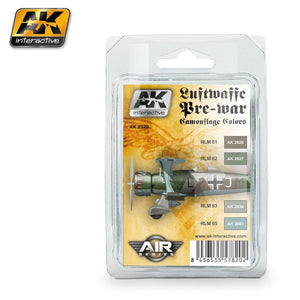 Couleurs de camouflage d&amp;#39;avant-guerre de la Luftwaffe pour l&amp;#39;AK2320 d&amp;#39;AK Interactive