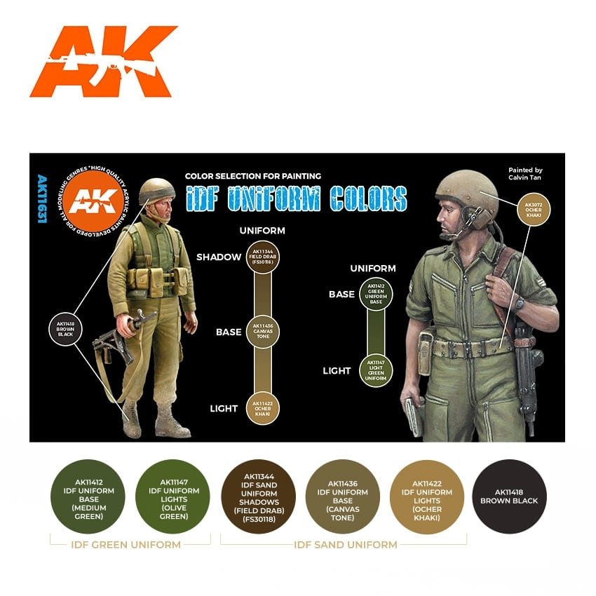 Couleurs d&amp;#39;uniforme IDF AK11631 d&amp;#39;AK Interactive – image 2