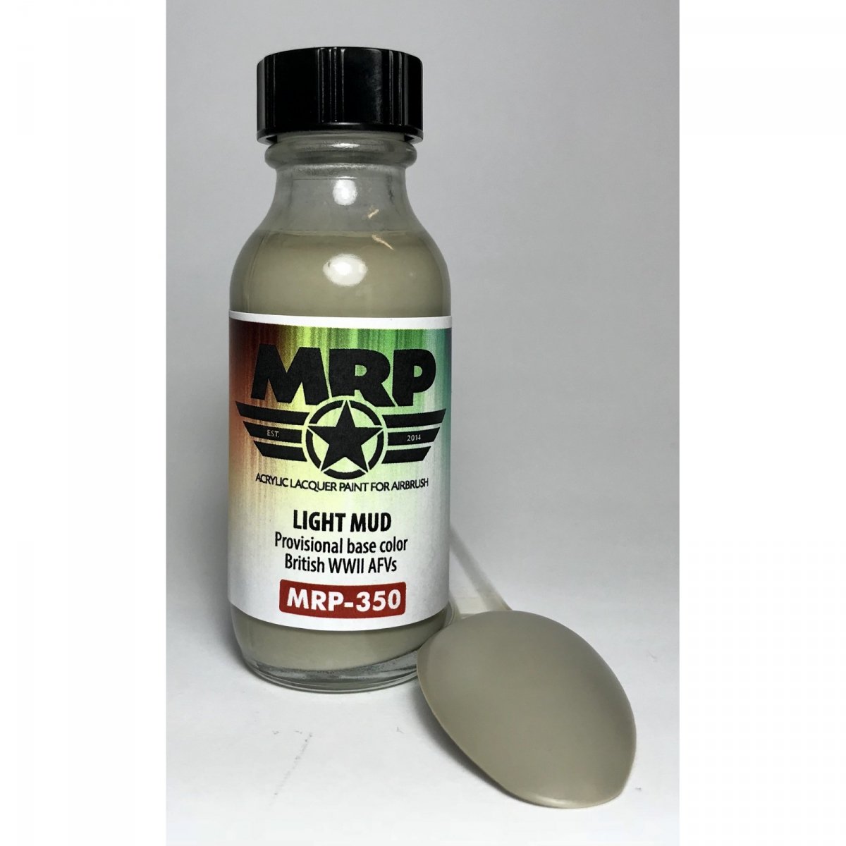 Peinture MR. Paint MRP-350 LIGHT MUD pour véhicules blindés britanniques de la Seconde Guerre mondiale, 30 ml