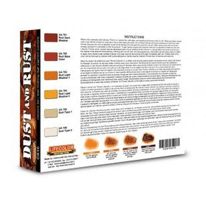 Coffret de peinture acrylique Lifecolor CS10 Poussière et Rouille 6 x 22 ml – Bild 2