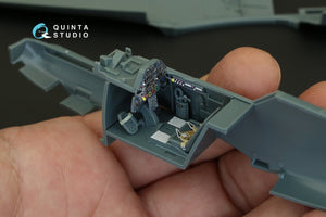 Intérieur imprimé en 3D et coloré sur papier décalcomanie Quinta Studio QD48086 Bf 109E-1/E-3 (pour kit Eduard) 1/48 – immagine 9