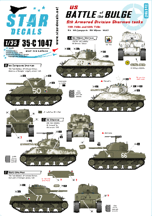 Star Decals 35-C1047 Battle of the Bulge - BoB 1/35