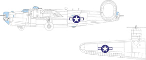Eduard EX1043 B-24J Insigne national américain HOBBY BOSS 1/48