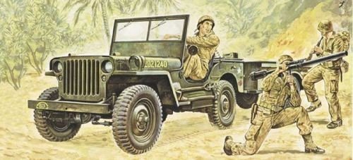 Italeri 0314 Jeep Willys MB avec remorque (1/35)