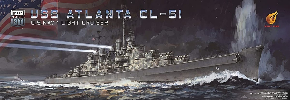 Very Fire VF350922DX Croiseur léger USS Atlanta CL-51 (Version de luxe) 1/350