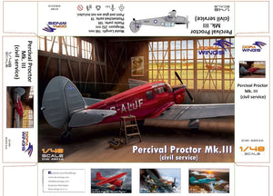 Dora Wings 48016 Percival Proctor Mk.III immatriculation civile 1/48 – image 2