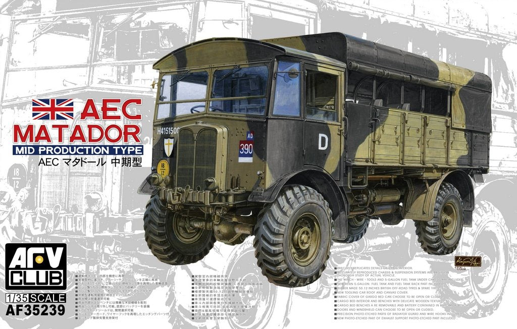 AFV Club 35239 AEC Matador Type de production moyenne (1/35)