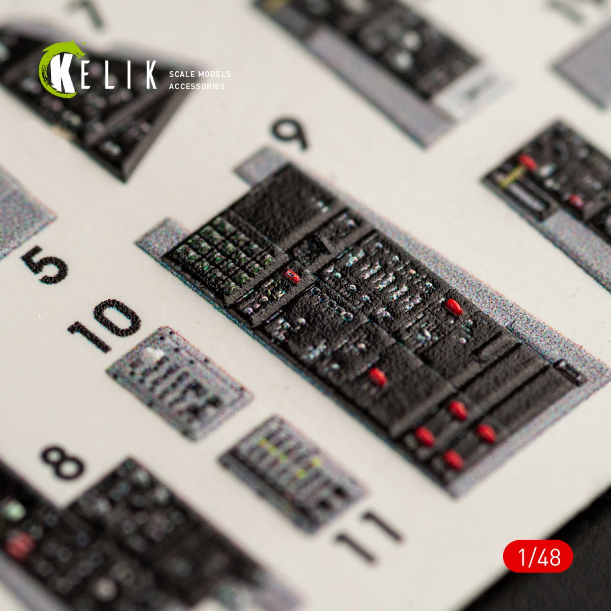 KELIK K48063 Décalcomanies 3D pour intérieur du F-14D Tomcat, pour maquette Tamiya au 1/48 – Bild 6