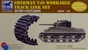 Bronco AB3544 Sherman T49 Kit de chenilles fonctionnelles 1/35