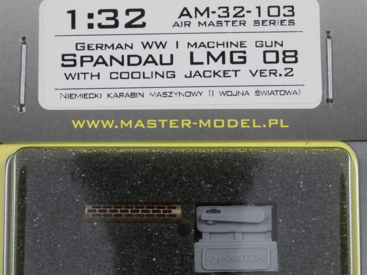 Maquette Master AM-32-103 Mitrailleuse allemande Spandau LMG 09 de la Première Guerre mondiale avec chemise de refroidissement ver.2 (1/32) – image 6