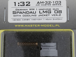 Maquette Master AM-32-103 Mitrailleuse allemande Spandau LMG 09 de la Première Guerre mondiale avec chemise de refroidissement ver.2 (1/32) – image 6