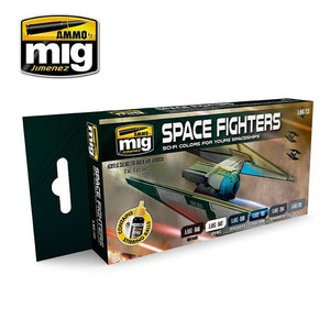 Munitions de Mig Jimenez 7131 SPACE FIGHTERS SCI-FI COLORS 6x17ml
