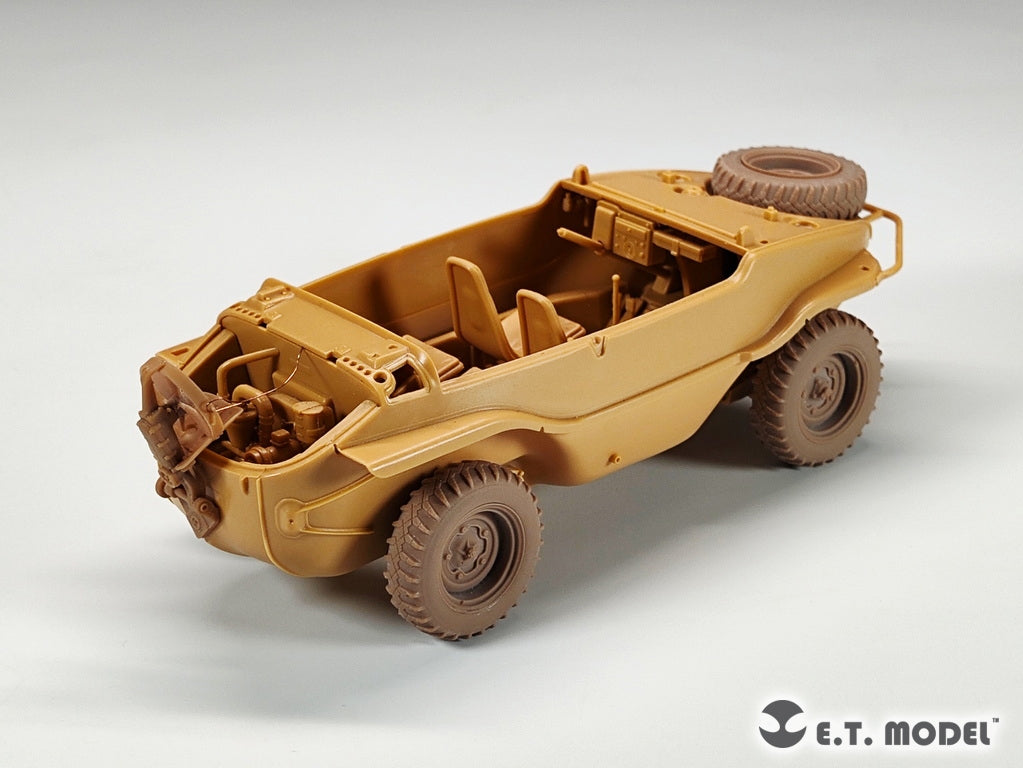 ET Model P35-136 Schwimmwagen allemand Type 166 de la Seconde Guerre mondiale, roues affaissées, largeur large, pour kit TAMIYA 1/35 – image 8