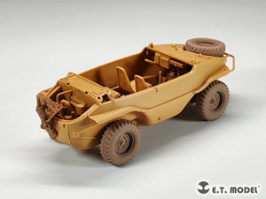 ET Model P35-136 Schwimmwagen allemand Type 166 de la Seconde Guerre mondiale, roues affaissées, largeur large, pour kit TAMIYA 1/35 – image 8