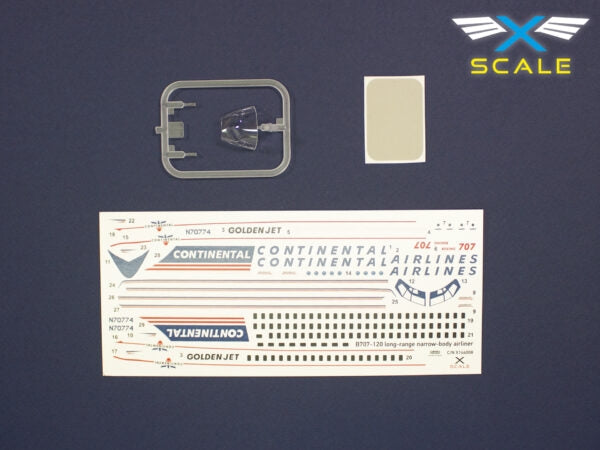 Maquette X-Scale 144008 B707-124 Avion de ligne long-courrier à fuselage étroit Continental 1/144 – image 4