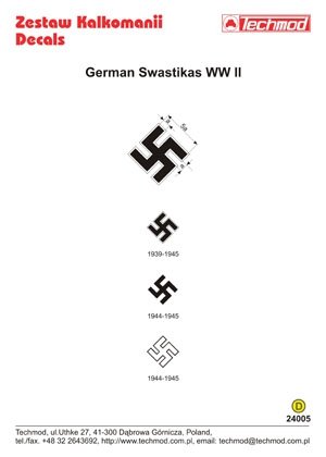 Techmod 24005 - German WWII Swastikas 1/24 – zdjęcie 2