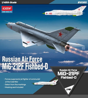 Maquette Academy 12320 MiG-21PF Fishbed-D de l&amp;#39;armée de l&amp;#39;air russe au 1/48