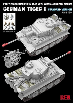 Maquette Rye Field Model 5139 Tiger I Première production Wittmann Kursk 1943 Version standard 1/35 – image 2