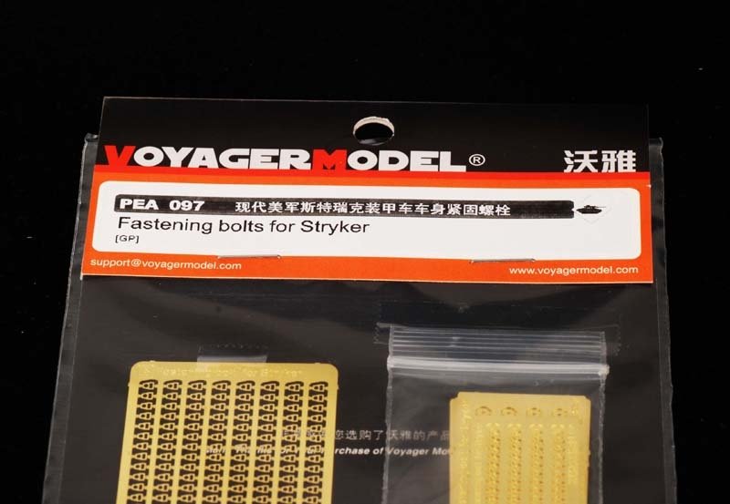 Boulons de fixation Voyager modèle PEA097 pour Stryker (tous modèles) 1/35
